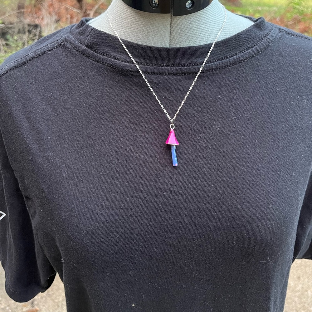 Small Mushroom Necklace